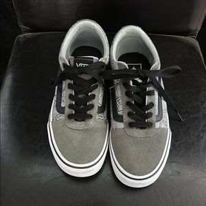 Vans Gray and Black Classic Skate Sneakers
